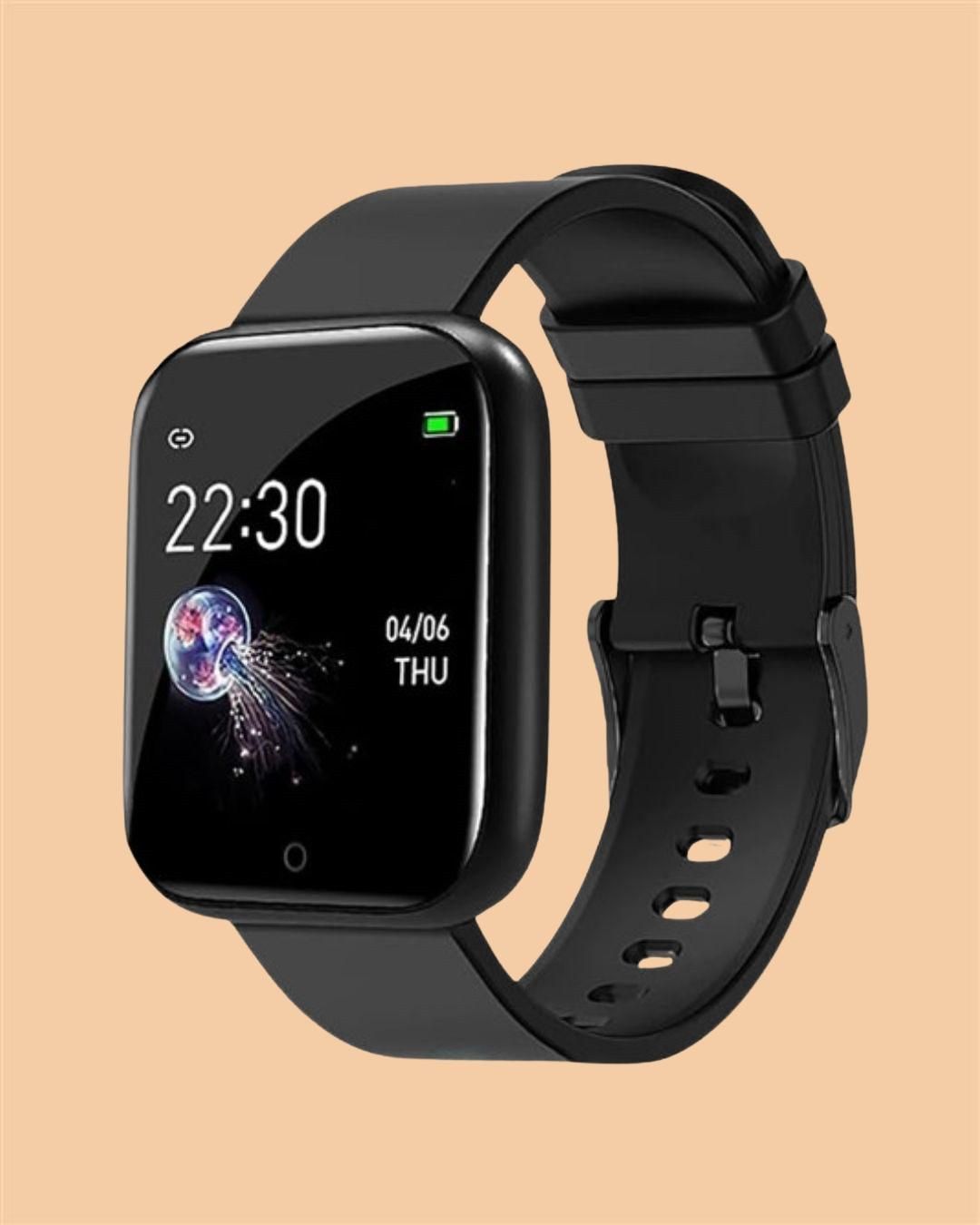ID-116 Bluetooth Smartwatch – Stylish Fitness Tracker with Silicone Strap
