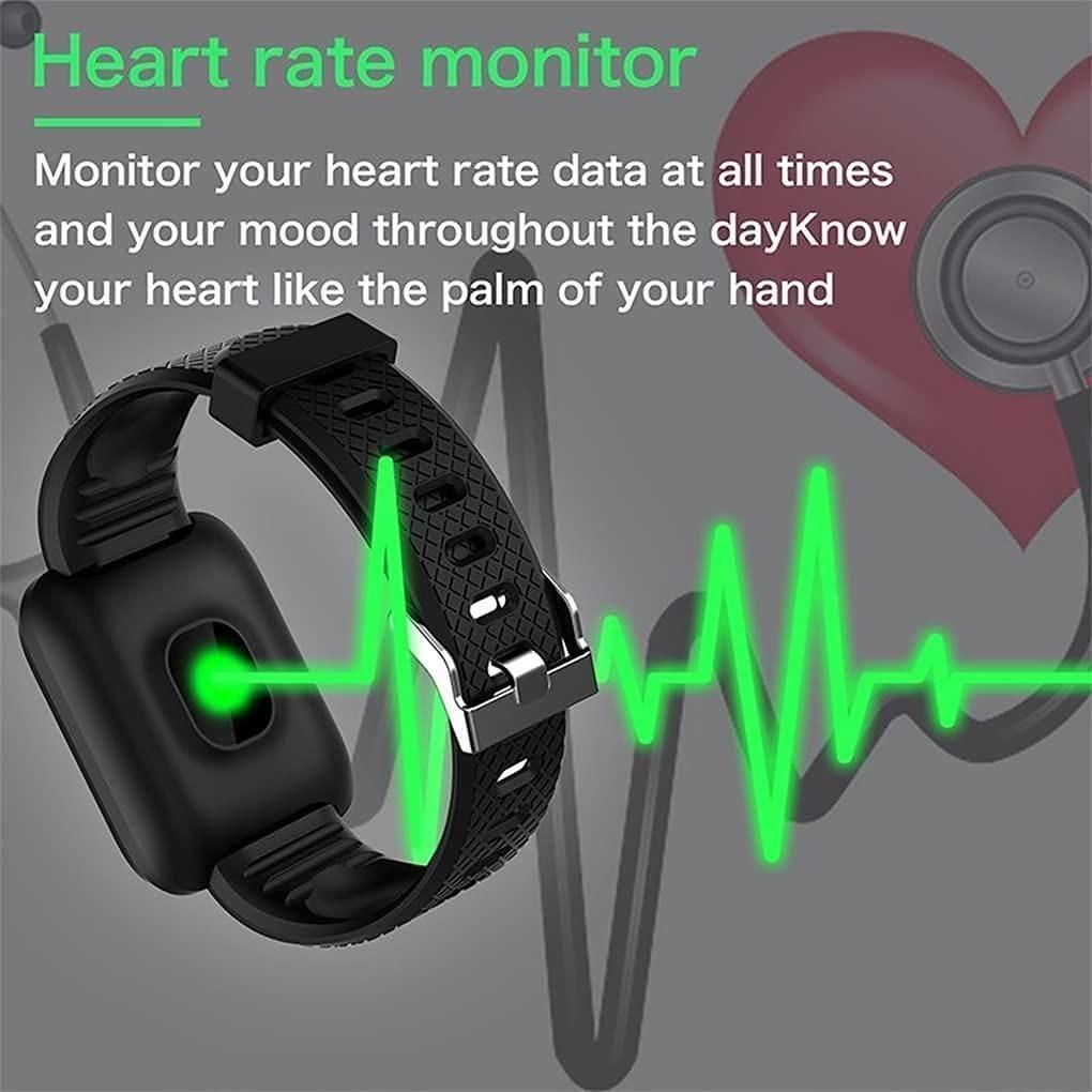 ID-116 Bluetooth Smartwatch – Stylish Fitness Tracker with Silicone Strap