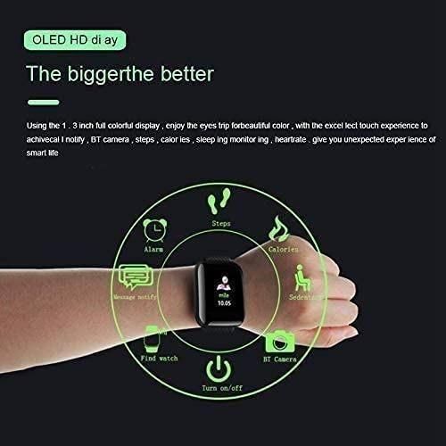 ID-116 Bluetooth Smartwatch – Stylish Fitness Tracker with Silicone Strap