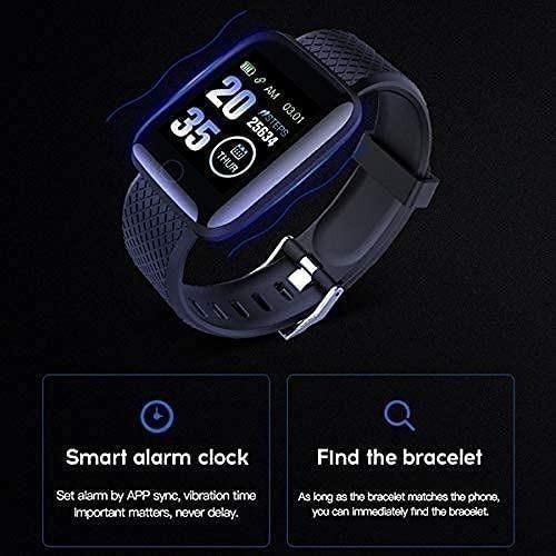 ID-116 Bluetooth Smartwatch – Stylish Fitness Tracker with Silicone Strap